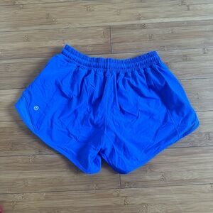 Bright blue lulu lemon shorts